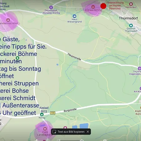 Apartman Am Kleinen Baerenstein 01796 Ot Thuermsdorf Thuermsdorfer Str 28 *